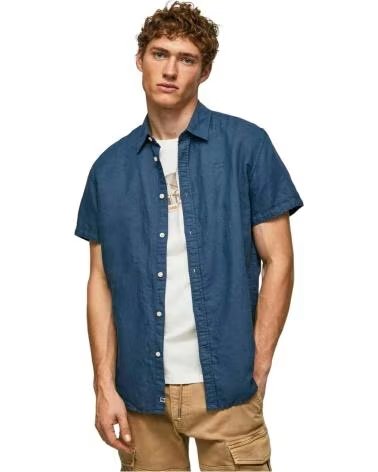PEPE JEANS PEPE JEANS KURZARMHEMD FÜR HERREN IN BLAU AZUL