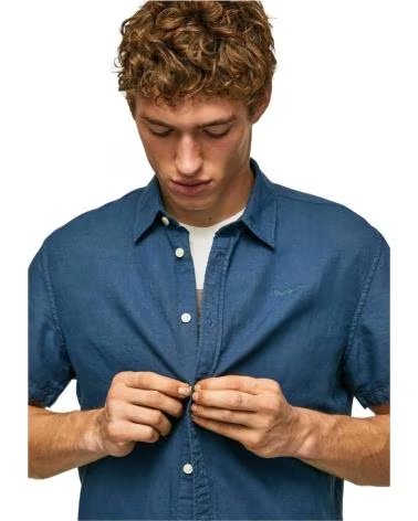 PEPE JEANS PEPE JEANS KURZARMHEMD FÜR HERREN IN BLAU AZUL