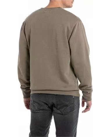 REPLAY REPLAY SWEATSHIRT MIT BOGENLOGO FÜR HERREN MARRON