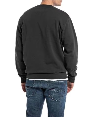 REPLAY REPLAY SWEATSHIRT MIT LOGO FÜR HERREN NEGRO