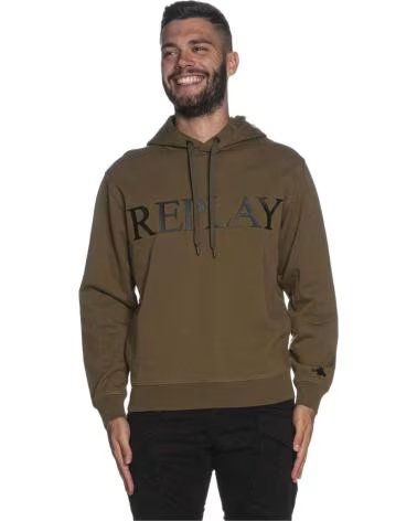 REPLAY REPLAY KAPUZENPULLOVER FÜR HERREN VERDE