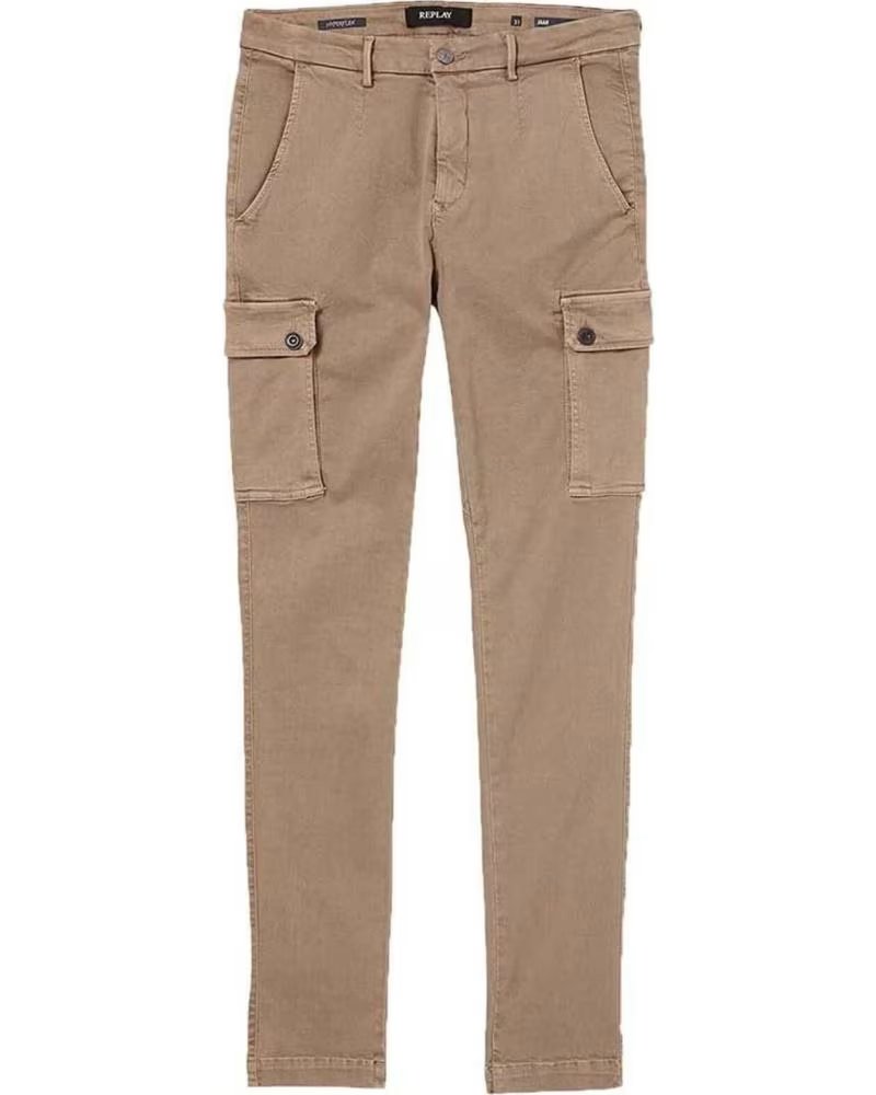 REPLAY PANTALONI CARGO REPLAY DA UOMO BEIGE BEIGE
