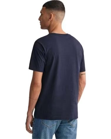 GANT KURZARM-T-SHIRT 2003199433 MIT WAPPEN FÜR HERREN BLAU AZUL