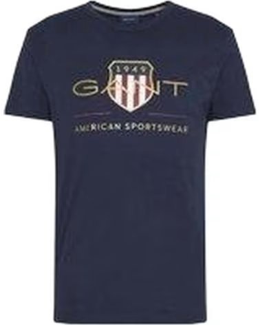 GANT KURZARM-T-SHIRT 2003199433 MIT WAPPEN FÜR HERREN BLAU AZUL