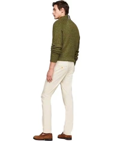 TOMMY HILFIGER PANTALONE LUNGO BEIGE IN COTONE DA UOMO TOMMY HILFIGER BEIGE