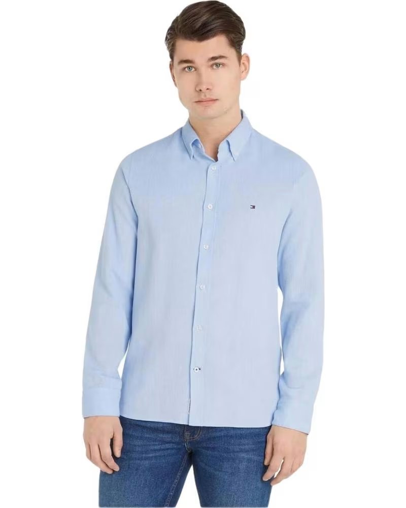 TOMMY HILFIGER TOMMY HILFIGER LANGARM OXFORD-HEMD FÜR HERREN AZUL
