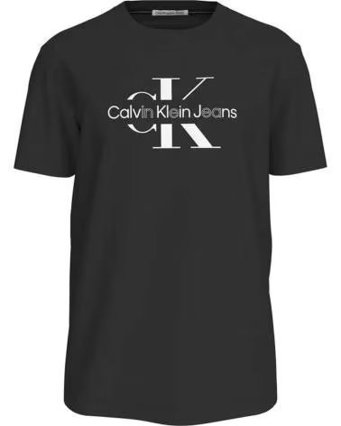 CALVIN KLEIN CAMISETA DE MANGA CORTA JEANS EN PARA HOMBRE NEGRO