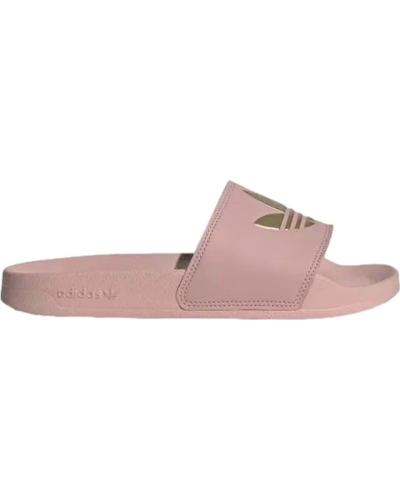CHANCLAS ADIDAS ADILETTE LITE ROSA CON TREFOIL DORADO WONMAU-WON