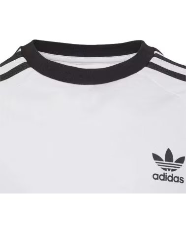 girl and boy shoes ADIDAS ADIDAS 3STRIPES T-SHIRT FOR GIRLS AND BOYS BLANCO