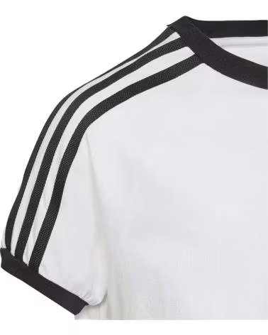 girl and boy shoes ADIDAS ADIDAS 3STRIPES T-SHIRT FOR GIRLS AND BOYS BLANCO