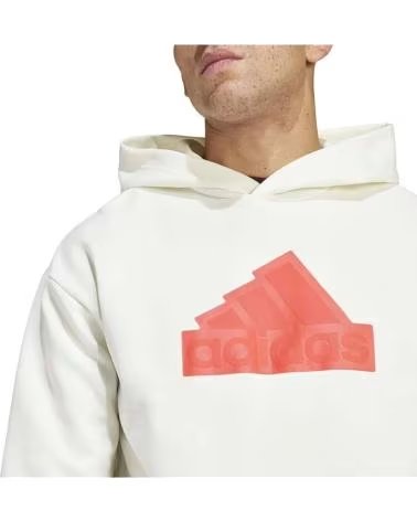 ADIDAS MOLETOM COM CAPUZ ADIDAS M FI BOS HD MASCULINO BEIG