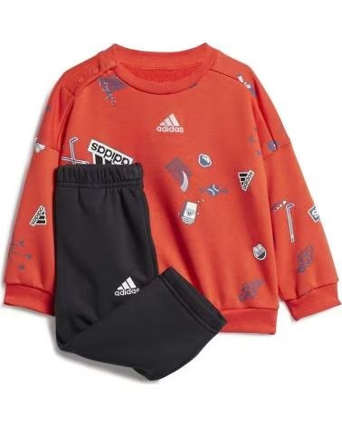 ADIDAS TUTA SPORTIVA ADIDAS PER BAMBINI UNISEX ROSSA ROJO