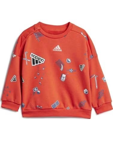 ADIDAS TUTA SPORTIVA ADIDAS PER BAMBINI UNISEX ROSSA ROJO