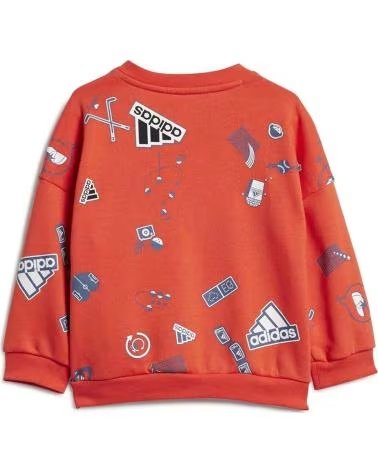 ADIDAS TUTA SPORTIVA ADIDAS PER BAMBINI UNISEX ROSSA ROJO
