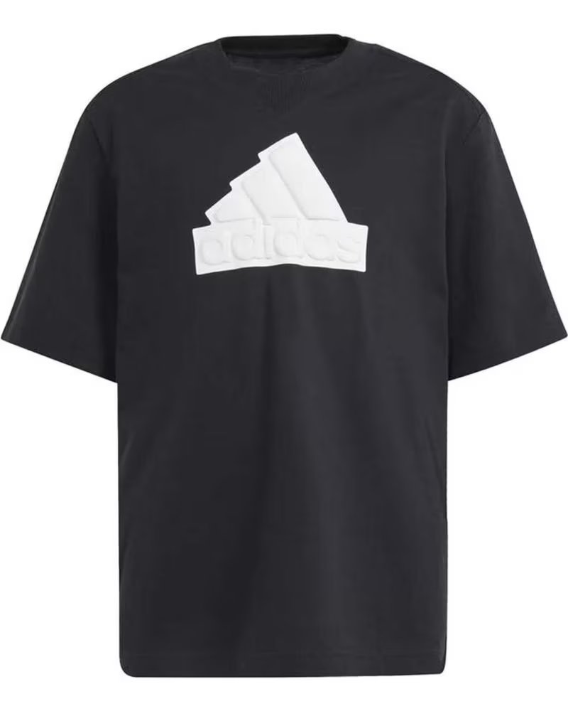 ADIDAS ADIDAS SHORT SLEEVE T-SHIRT WITH FRONT LOGO NEGRO