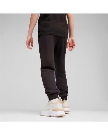 PUMA PANTALON DE SPORT PUMA ESSENTIALS LOGO NOIR POUR GARÇON/FILLE NEGRO