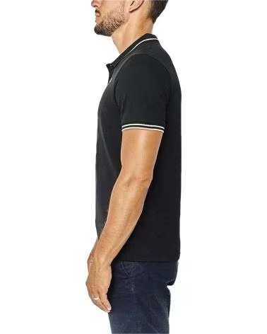KAPPA POLO DE MANGA CORTA EN PARA HOMBRE NEGRO