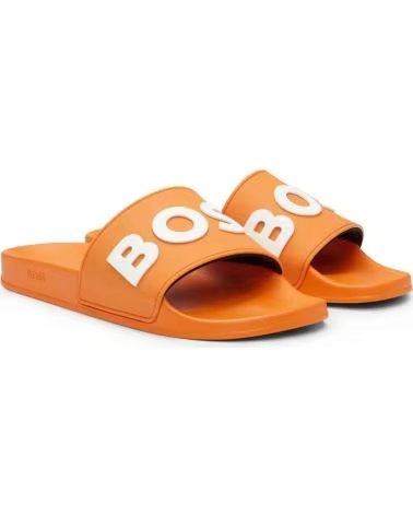 HUGO BOSS CHANCLAS BOSS EN CON LOGOTIPO NARANJA