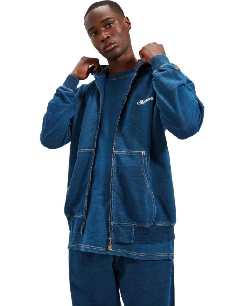 ELLESSE GIACCA CON ZIP ELLESSE DA UOMO IN BLU AZUL