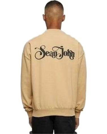 SEAN JOHN FELPA JM233-021-1 DA UOMO BEIGE