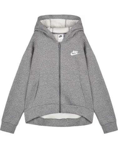 NIKE SUDADERA CON CAPUCHA EN PARA NINOS UNISEX GRIS