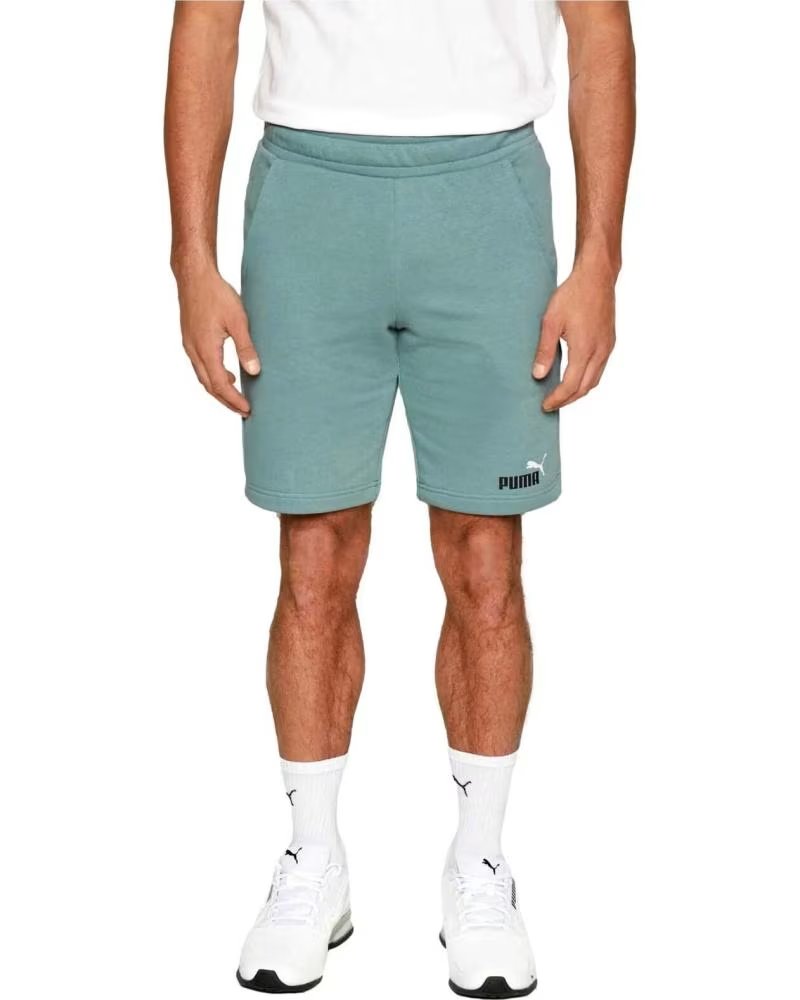PUMA PANTALONI CORTI PUMA ESSENTIALS LOGO UOMO AZUL