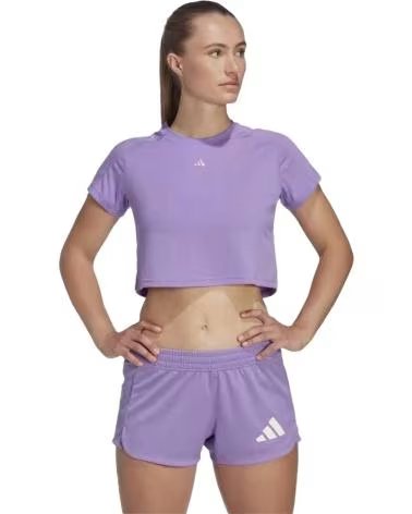 ADIDAS ADIDAS ESSENTIALS CROP T-SHIRT FOR WOMEN MORADO