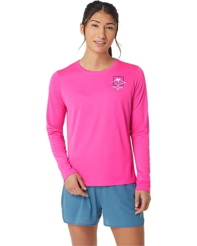 ASICS MAGLIA DA RUNNING ASICS A MANICHE LUNGHE DA DONNA ROSA