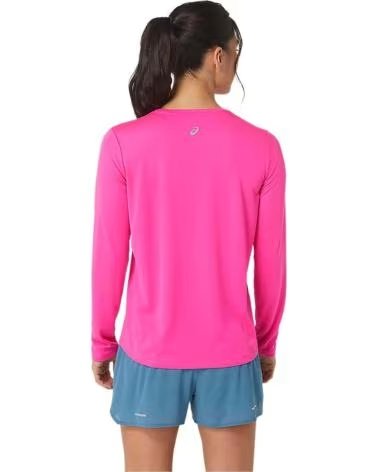 ASICS MAGLIA DA RUNNING ASICS A MANICHE LUNGHE DA DONNA ROSA