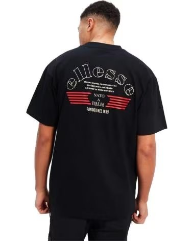 ELLESSE CAMISETA NEGRA DE MANGA CORTA ELLESSE PARA HOMBRE NEGRO