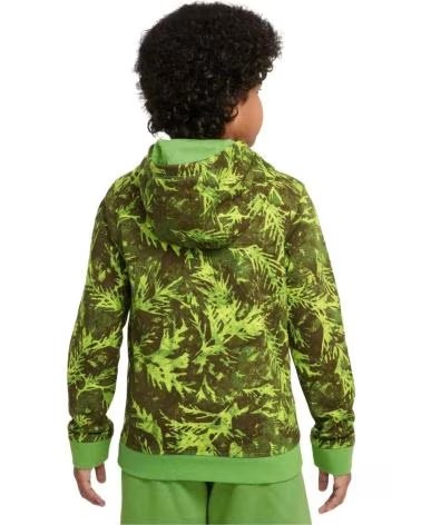 NIKE SUDADERA CON CAPUCHA EN PARA NINOS VERDE