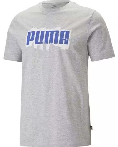PUMA T-SHIRT PUMA POUR HOMME AVEC LOGO CENTRAL GRIS