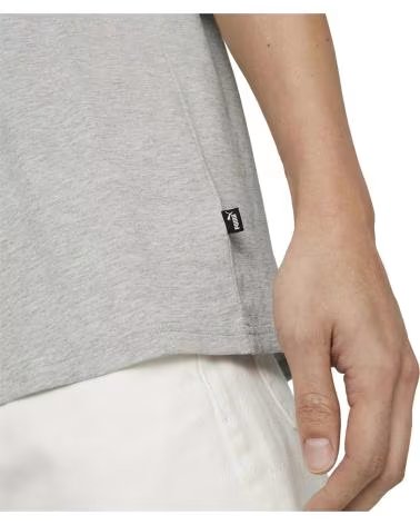 PUMA T-SHIRT PUMA POUR HOMME AVEC LOGO CENTRAL GRIS