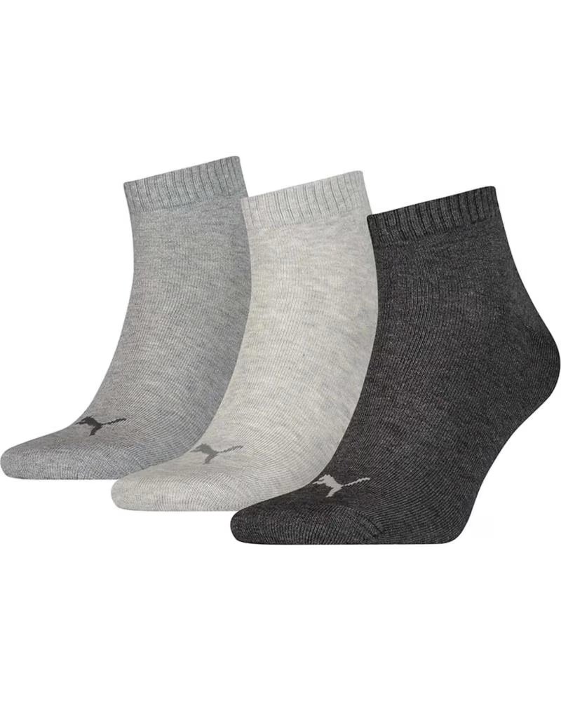 PUMA PACK 3 PARES MEIAS CANO CURTO PUMA UNI GRIS