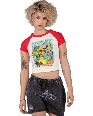 GRIMEY T-SHIRT GRIMEY MANICA RAGLAN STAMPA GRAFICA MULTICOLOR