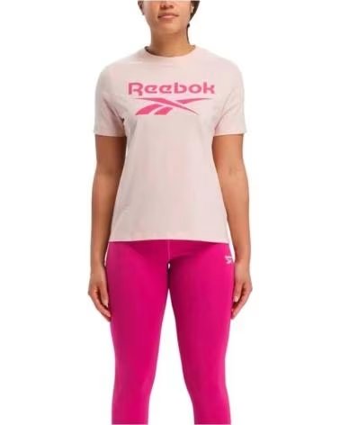 REEBOK T-SHIRT REEBOK VECTOR LOGO MANICA CORTA DONNA ROSA