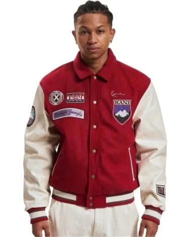 KARL KANI JAQUETA VARSITY KARL KANI MASCULINA VERMELHA ROJO