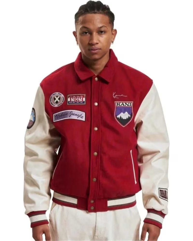 KARL KANI JAQUETA VARSITY KARL KANI MASCULINA VERMELHA ROJO