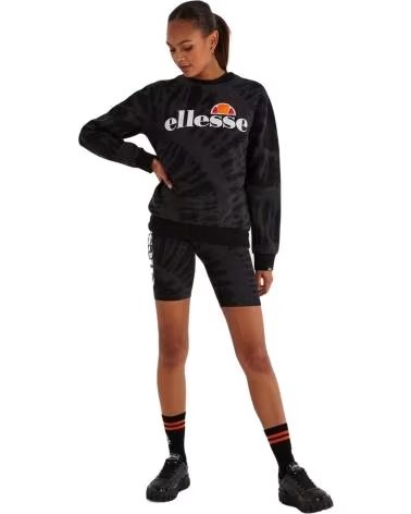 ELLESSE SWEATSHIRT ELLESSE À MANCHES LONGUES UNISEXE NOIR AVEC LOGO NEGRO