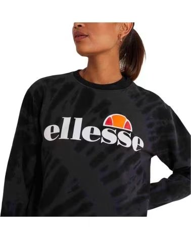 ELLESSE SWEATSHIRT ELLESSE À MANCHES LONGUES UNISEXE NOIR AVEC LOGO NEGRO