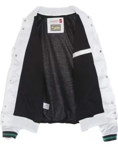 MITCHELL  NESS GIACCA MITCHELL & NESS CHICAGO DA UOMO BLANCO