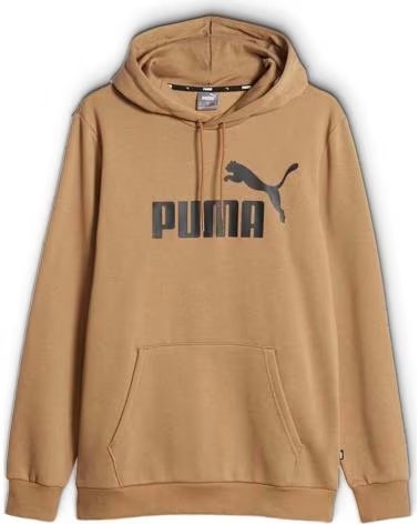 PUMA MOLETOM COM CAPUZ PUMA ESSENTIALS LOGO MASCULINO MARROM MARRON