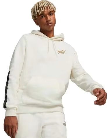 PUMA MOLETOM COM CAPUZ PUMA TAPE MASCULINO BLANCO