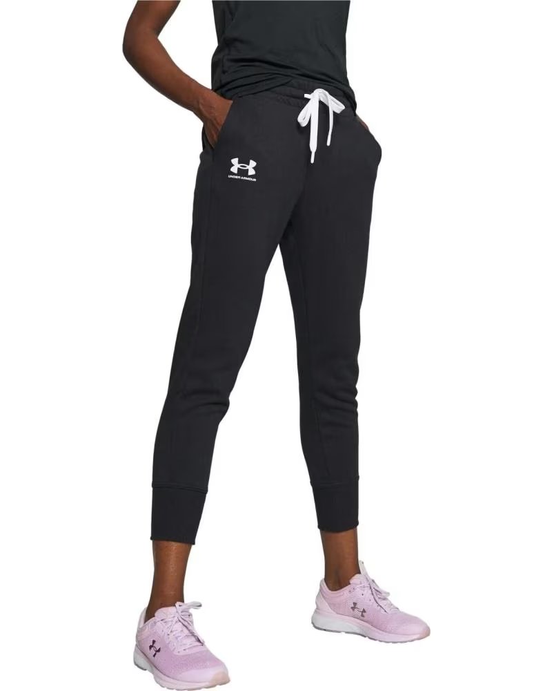 UNDER ARMOUR PANTALON LONG UNDER ARMOUR RIVAL FLEECE FEMME NOIR NEGRO