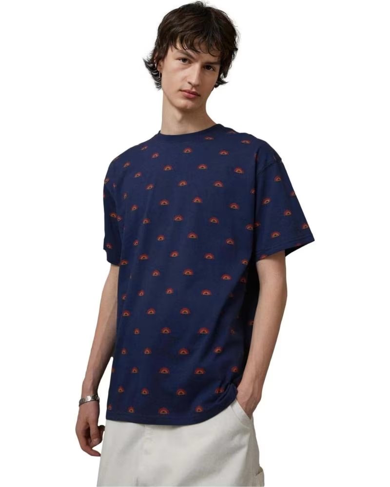 ELLESSE CAMISETA ELLESSE MANGA CURTA ESTAMPADA MASCULINA AZUL