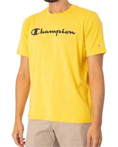 CHAMPION CAMISETA DE MANGA CORTA EN PARA HOMBRE AMARILLO