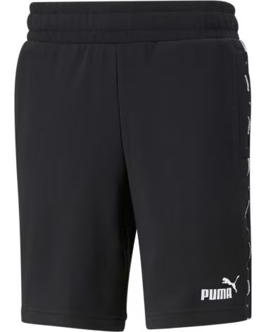 PUMA PUMA ESS TAPE SHORTS 9 TR NERO UOMO NEGRO