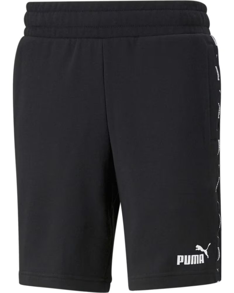 PUMA PUMA ESS TAPE SHORTS 9 TR NERO UOMO NEGRO