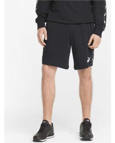 PUMA PUMA ESS TAPE SHORTS 9 TR NERO UOMO NEGRO