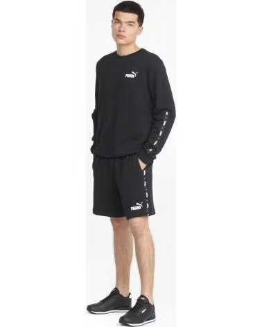 PUMA PUMA ESS TAPE SHORTS 9 TR NERO UOMO NEGRO